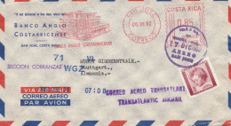 Costa Rica: 1962 San Jose To Stuttgart Transatlantic Airmail - Costa Rica