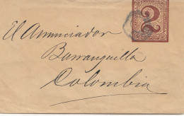 Guatemala: 1891 Livingston To Colombia - Burrangville - Guatemala