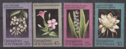 GRENADINES Of The ST VINCENT - N°351/4 ** (1984) Fleurs Nocturnes - St.Vincent Und Die Grenadinen