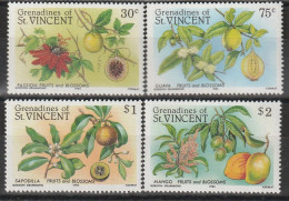 GRENADINES Of The ST VINCENT - N°420/3 ** (1985) Fleurs Et Fruits - St.Vincent Und Die Grenadinen