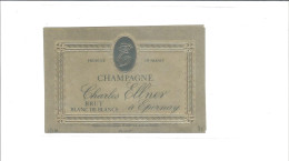 ETIQUETTE  CHAMPAGNE  CHARLES ELLNER  BLANC DE BLANCS           ////      RARE       A   SAISIR //// - Champagne