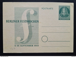 Berlin 1951, Postkarte P 26 Ungebraucht - Postkaarten - Ongebruikt