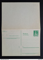 Berlin 1957/58, Postkarte P 39 Doppelkarte Ungebraucht - Cartes Postales - Neuves