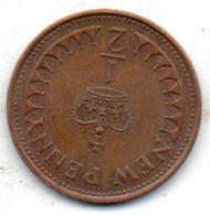 1 Demi Nex Penny 1971 - 1/2 Penny & 1/2 New Penny