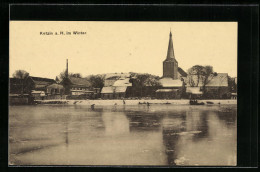 AK Ketzin A. H., Panorama Mit Kirche Im Winter  - Ketzin