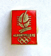 PINS JEUX OLYMPIQUES  ALBERTVILLE 1992 PETIT MODELE ROUGE / 33NAT - Jeux Olympiques