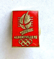 PINS JEUX OLYMPIQUES  ALBERTVILLE 1992 PETIT MODELE ROUGE / 33NAT - Olympic Games