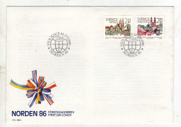 Enveloppe 1er Jour SUEDE SVERIGE Oblitération STOCKHOLM 27/05/1986 - FDC