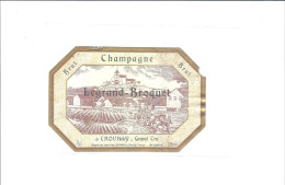 ETIQUETTE  CHAMPAGNE LEGRAND BROQUET    A CHOUILLY                 ////    RARE    A   SAISIR //// - Champagner