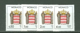 Monaco  Taxe  83/86  * *  TB   Cote 4.35 Euro   - Postage Due