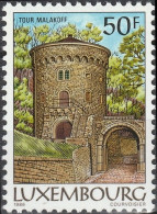 LUXEMBOURG 1103 à 1105 ** MNH Fortification Fort Malakoff Papier Fluorescent (CV 6 €) 1986 - Nuovi