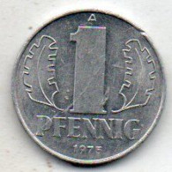 1 Pfennig 1975 Allemagne (DDR) - 1 Pfennig