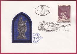 Österreich 1318 Ersttag Mit Sonderstempel Christkindl 28. 11. 1969, Weihnachten - FDC