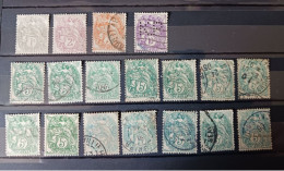 Lot 18 Timbres Type Blanc - 1900-29 Blanc