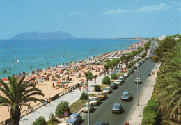 CARTOLINA ITALIA Automobili LATINA TERRACINA LUNGOMARE CIRCEO Italy Postcard ITALIEN Ansichtskarten - Latina