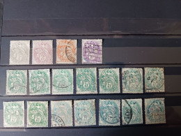 Lot 18 Timbres Type Blanc - 1900-29 Blanc