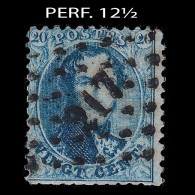 BELGIUM.1863.K.Leopold I.20c.YVERT 15A.CANCEL 217.PERF. 12½ - 1863-1864 Medaillons (13/16)