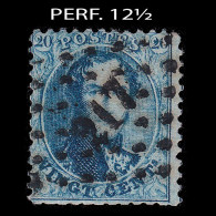 BELGIUM.1863.K.Leopold I.20c.YVERT 15A.CANCEL 217.PERF. 12½ - 1863-1864 Médaillons (13/16)