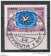 LEBANON:  1967  INTERNATIONAL  YEAR  OF  TOURISM  -  5 P. USED  STAMP  -  YV/TELL. - Liban