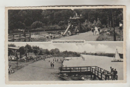 CPSM ODERBERG (Allemagne-Brandebourg) - Stranbad : 2 Vues - Oderberg