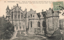 FRANCE - Poitiers - Vue Générale Du Palais De Justice, Chevet De La Grande Salles Des Pas Perdys- Carte Postale Ancienne - Poitiers