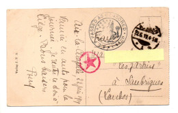 ALLEMAGNE . CACHET  A.E.F. PASSED AS CENSORED ET ÉTOILE ROUGE . D'AACHEN À SAUBRIGUES - Réf. N°944T - - Altri & Non Classificati