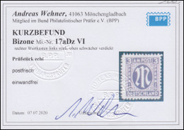 17aDz PLF VI AM-Post 3 Pf Mit PLF Rechter Wertkasten Verdickt, ** Befund Wehner - Mint