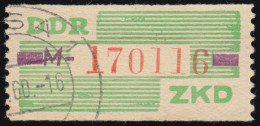 24-M Dienst-B, Billet Rot Auf Grün, Gestempelt - Usati