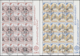 816-817 Europa - Große Werke Des Menschlichen Geistes, Kleinbogen-Satz ESSt - Used Stamps