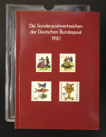 Jahrbuch Bund 1981, Postfrisch ** Wie Verausgabt - Annual Collections