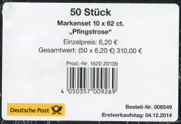 FB 42 Blume Pfingstrose 62 Cent, Banderole Für 50 Markensets - 2011-2020