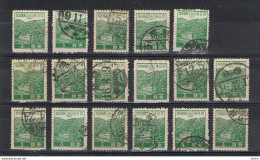 JAPAN:  1937/40  HYDROELECTRIC  STATION  -  3 S. USED  STAMPS  -  REP.  17  EXEMPLARY  -  YV/TELL. 264 - Usati