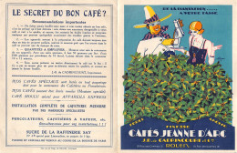 00026 "CAFES JEANNE D'ARC-J.B.DE CADRINCOURT EL CIE-EOUEN. - LE SECRET DU BON CAFE? FORCE, FINESSE, AROME" PUBBL ANIMATO - Pubblicitari