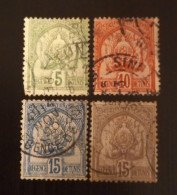 Tunisie 1893 -1902 Coat Of Arms - Dots In Background - Used Stamps