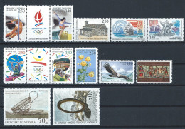 Andorre Lot 12 Tp Neuf** (MNH) Année 1992 - Full Years