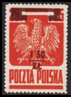 1945. POLSKA. 1,50 Zl On 25 Gr. Never Hinged.   (Michel 409b) - JF543350 - Generalregierung