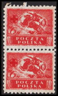 1921. POLSKA. Red Cross 6 M + 30 M In Never Hinged Pair.  (Michel 155) - JF543356 - Nuevos