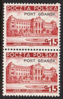 1937. DANZIG. Polnische Post Im Hafen Von Danzig (port Gdansk). PORT GDANSK Overprint On On Gr... (MICHEL 33) - JF543374 - Port Gdansk