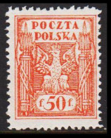 1922. Ostoberschlesien. Regular Issue 50 F No Gum.  (Michel 5) - JF543413 - Schlesien