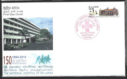 SRI LANKA. N°1976 De 2015 Sur Enveloppe 1er Jour. Hôpital. - Médecine