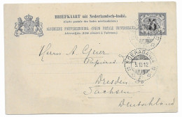 Ned. Indië 1908, G20b Z-2 Soerabaya Naar Duitsland (SN 2744) - Niederländisch-Indien