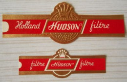 L39 Bague Bagues Cigare Cigares  Hudson Filtre  2 Pièces - Vitolas (Anillas De Puros)