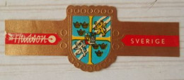 L43 Bague Bagues Cigare Cigares  Hudson Sverige  1 Pièce - Cigar Bands