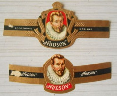 L45 Bague Bagues Cigare Cigares  Hudson  2 Pièces - Cigar Bands