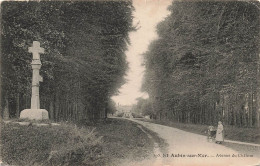 FRANCE - St Aubin Sur Mer - Vue Générale Sur L'avenue Du Château - Une Femme Et Un Bébé - Carte Postale Ancienne - Saint Aubin