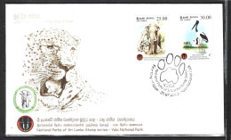 SRI LANKA. Timbres De 2013 Sur Enveloppe 1er Jour. Eléphant. - Elephants