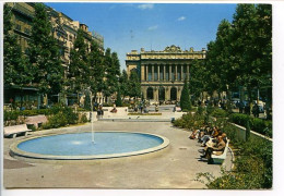 CPSM 10.5 X 15 Bouche Du Rhône MARSEILLE   Square Charles De Gaulle  Palais De La Bourse - Parcs Et Jardins