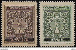 1945-46 Vaticano Medaglioncini II 2v. Bc MNH Sassone N. 103A/104A - Sonstige & Ohne Zuordnung