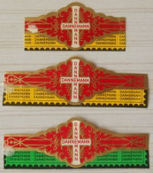 K05 Lot Bagues De Cigares  Dannemann  3 Pièces - Cigar Bands