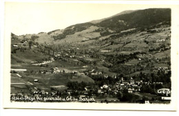 CPSM GEP  9 X 14 Isère THEYS Vue Générale Et Col De Barioz - Theys